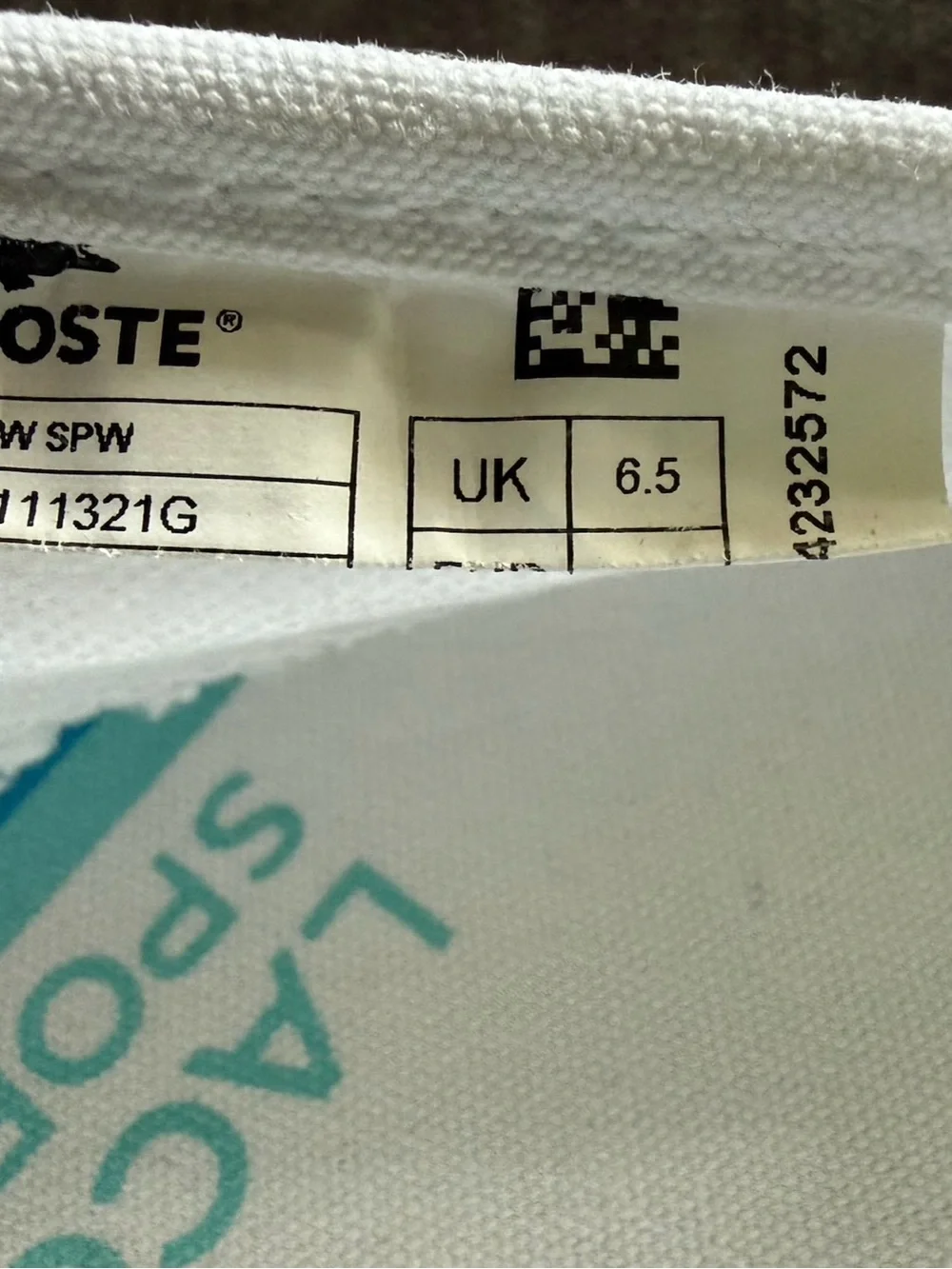 Lacoste Marice Canvas Slip On Sneakers White Women’s UK 6.5 US 8.5